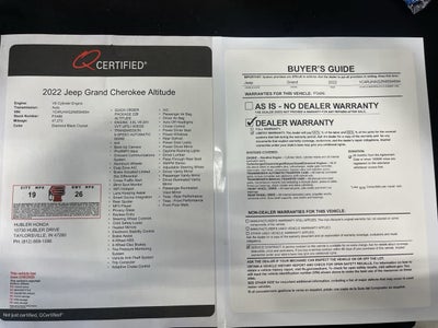 2022 Jeep Grand Cherokee Altitude