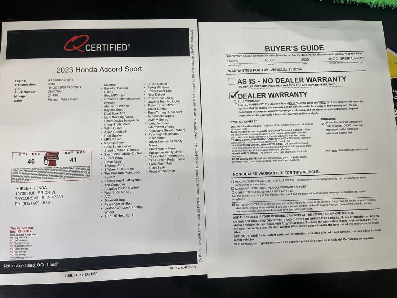 2023 Honda Accord Hybrid Sport