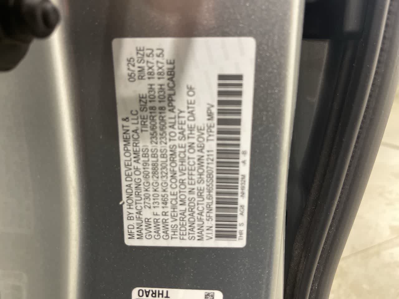 2025 Honda Odyssey EX-L