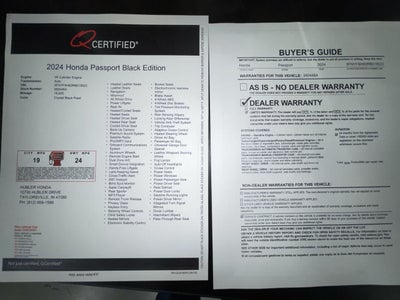 2024 Honda Passport Black Edition