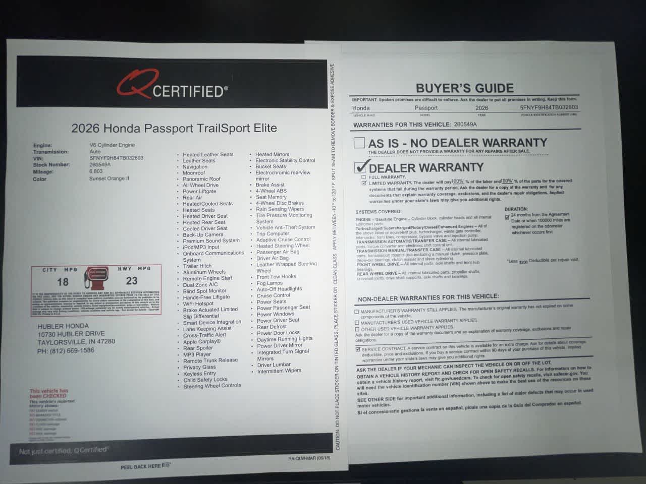2026 Honda Passport TrailSport Elite