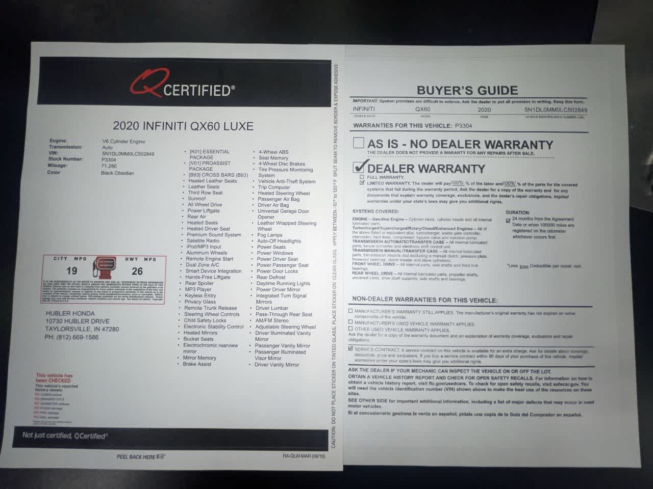 2020 INFINITI QX60 LUXE