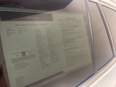 2023 BMW X3 xDrive30i