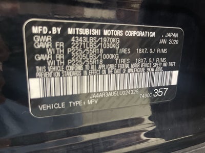 2020 Mitsubishi Outlander Sport SE 2.0