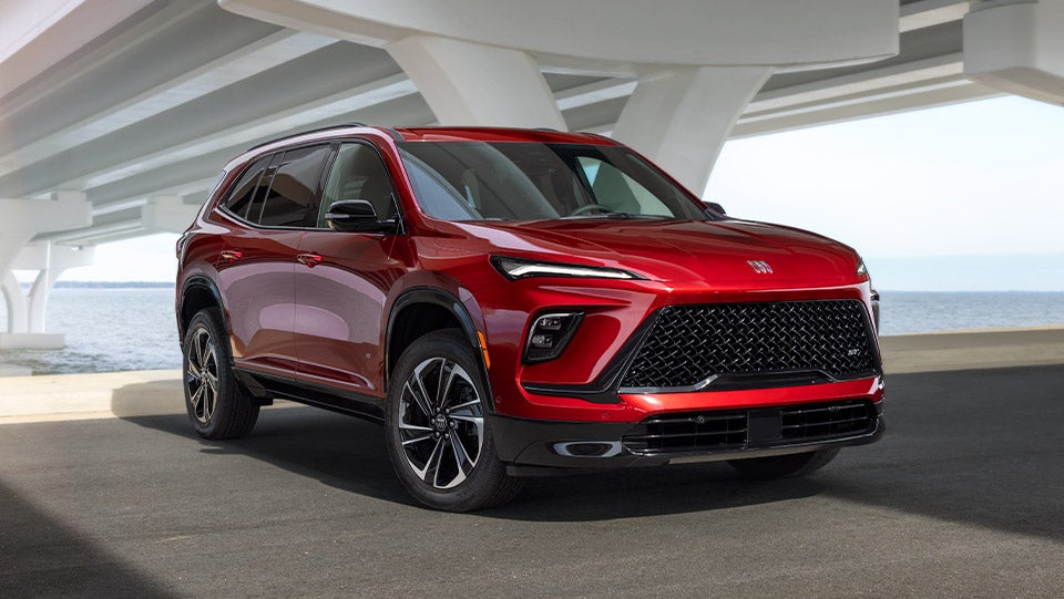 Buick SUV Parked at the Curb in Front of a Home