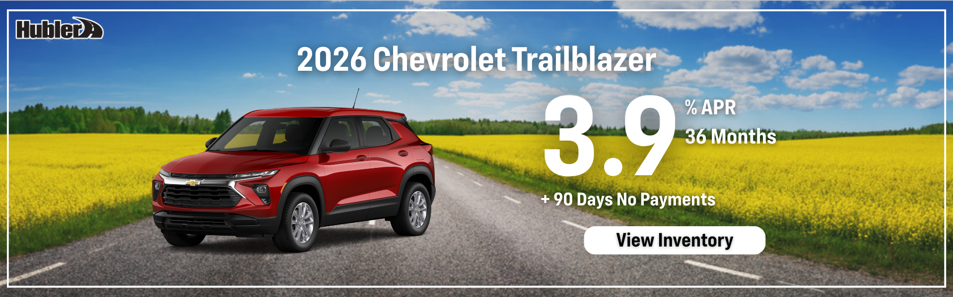 Chevrolet Trailblazer Finance Offer - 3.9% for 36 Months