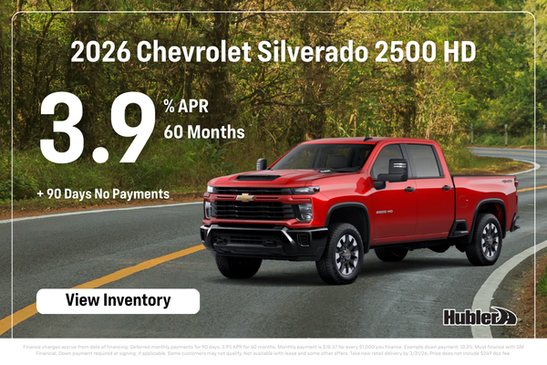 Chevrolet Silverado HD Finance Offer - 3.9% for 60 Months