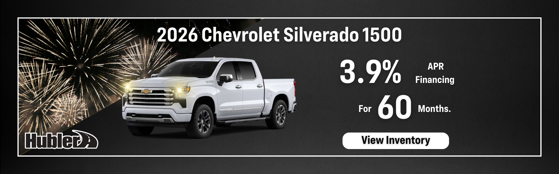 2026 Silverado 1500 – 3.9% APR for 60 Months