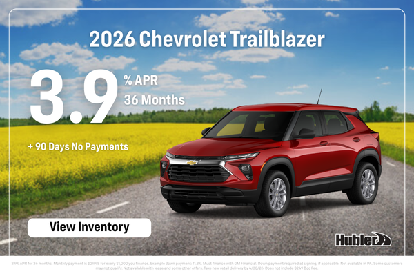 Chevrolet Trailblazer Finance Offer - 3.9% for 36 Months